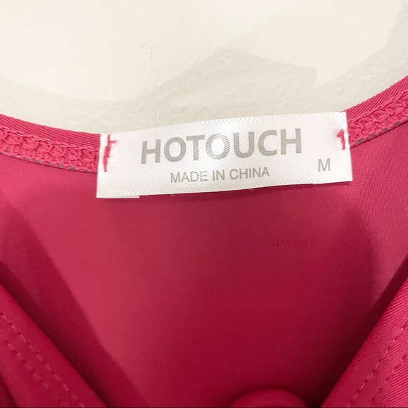 Hot Touch Fed Floral One Piece Swim Dress Size M - Picture 4 of 8